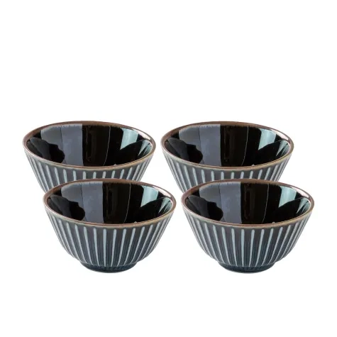 Minoru Touki Sendan Rice Bowl Set of 4 Midnight Blue Image 1