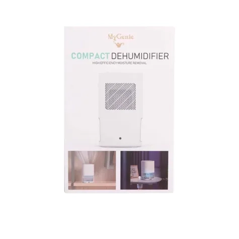 MyGenie Compact Dehumidifier with LED White Image 1