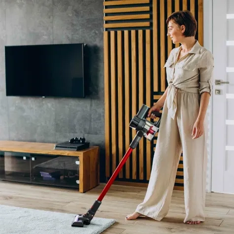 MyGenie H20 Pro Wet Mop 2 in 1 Cordless Stick Vacuum Cleaner Red Image 2