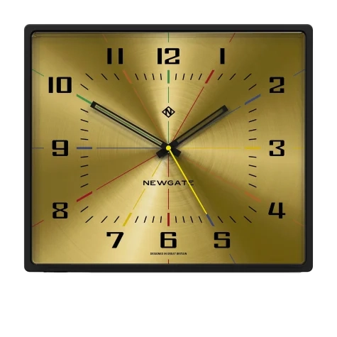 Newgate Box Office Wall Clock 41.7x36cm Brass Image 1