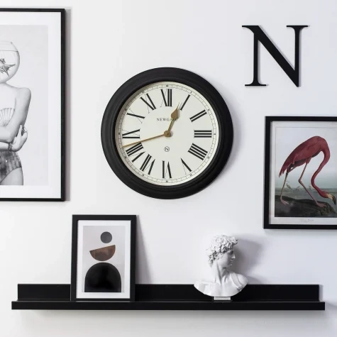 Newgate Chocolate Shop Wall Clock Silicone 50cm Black Image 2