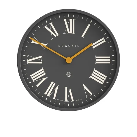 Newgate Mr Butler Wall Clock Reverse Dial 45cm Moonstone Grey Image 1