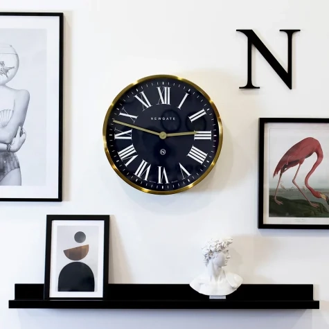 Newgate Mr Butler Wall Clock Radial 45cm Brass Image 2
