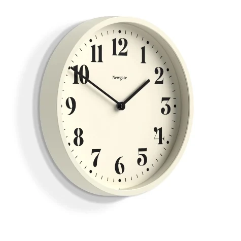 Newgate Number Four Wall Clock 30cm Matte Linen White Image 2