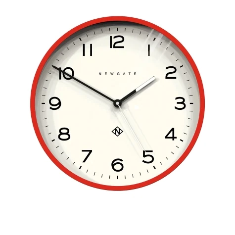 Newgate Number Three Echo Wall Clock Silicone 37.5cm Red Image 1