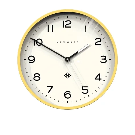 Newgate Number Three Echo Wall Clock Silicone 37.5cm Yellow Image 1