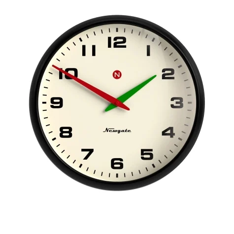Newgate Superstore Wall Clock Alpha Dial 40cm Black Image 1
