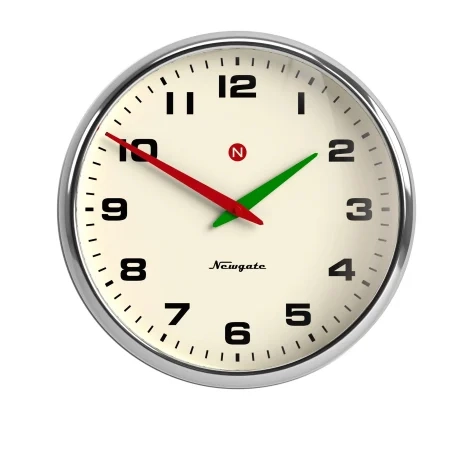 Newgate Superstore Wall Clock Alpha Dial 40cm Chrome Image 1