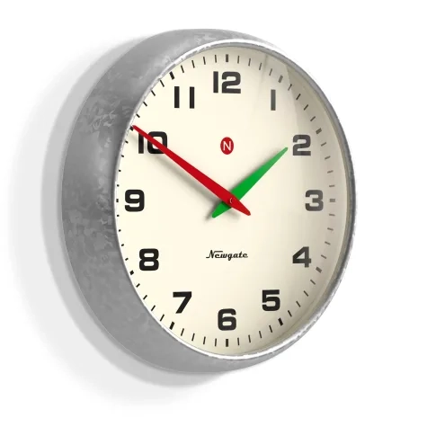 Newgate Superstore Wall Clock Alpha Dial 40cm Galvanised Image 2