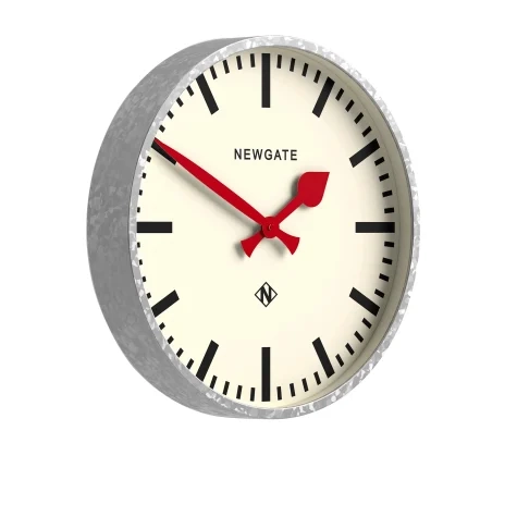 Newgate Universal Wall Clock Railway Dial Galvanised Chorme Image 2