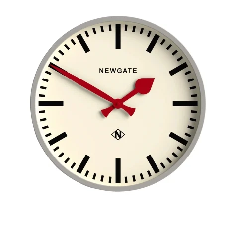 Newgate Universal Wall Clock Railway Dial Grey Grey Image 1