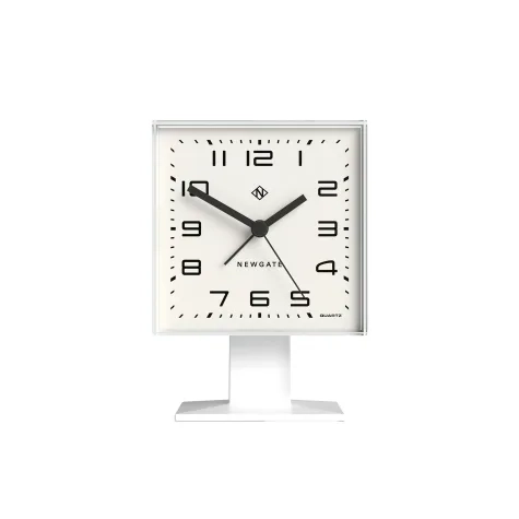Newgate Victor Alarm Clock Pebble White Image 1