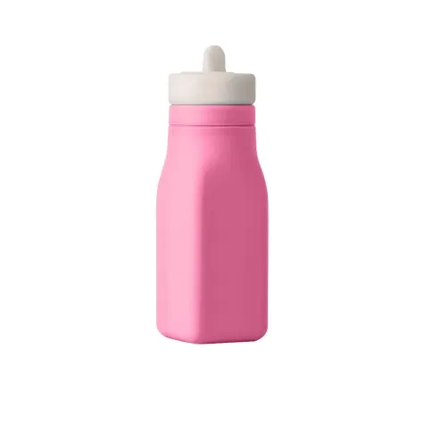 Omie Silicone Drink Bottle 250ml Pink Image 2