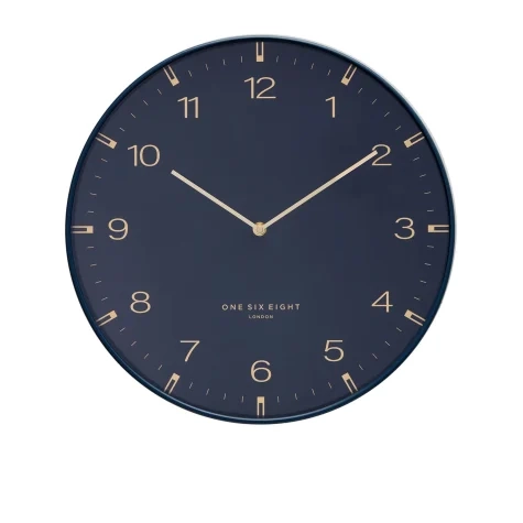 One Six Eight London Sienna Wall Clock 40cm Ocean Blue Image 1