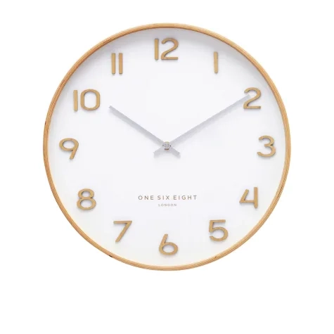One Six Eight London Wallace Silent Wall Clock 53cm White Image 1