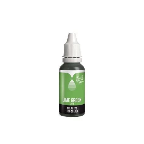 Over the Top Gel Food Colour 25ml Lime Green Image 1