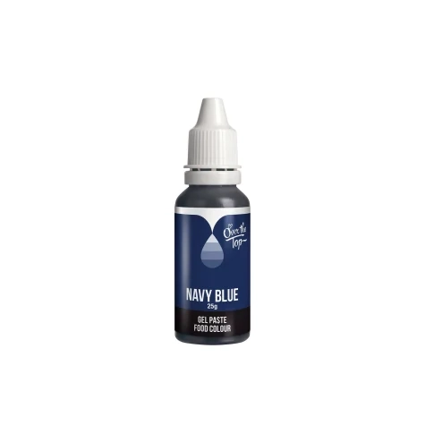 Over the Top Gel Food Colour 25ml Navy Blue Image 1
