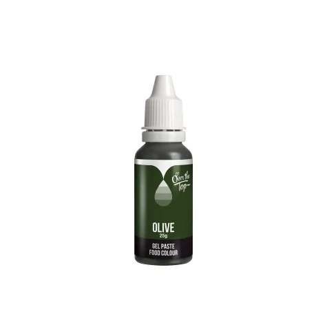 Over the Top Gel Food Colour 25ml Olive Image 1