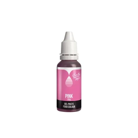 Over the Top Gel Food Colour 25ml Pink Image 1