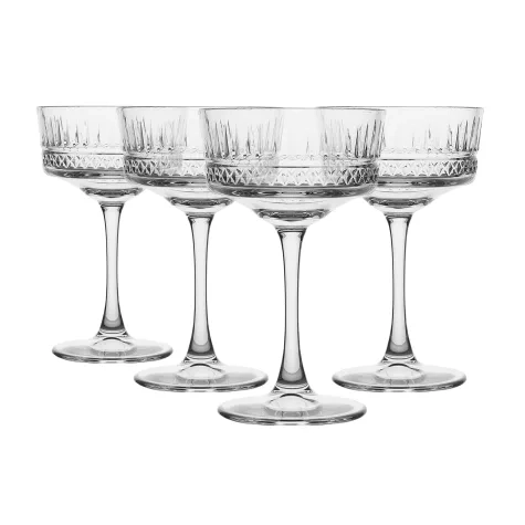Pasabahce Elysia Champagne Coupe Glass 260ml Set of 4 Image 1