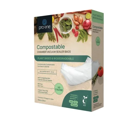 Pro-line Compostable Chamber Bags 16x23cm 70pk Image 1