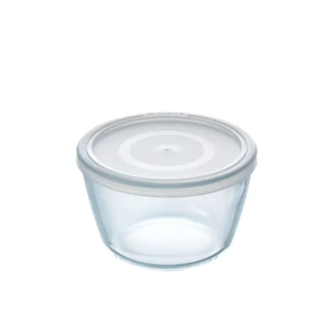 Pyrex Cook & Freeze Round Tall Glass Storage 1.1L White Image 1