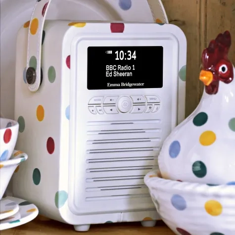 VQ Retro Mini DAB+ Digital Radio Emma Bridgewater Polka Dot Image 2