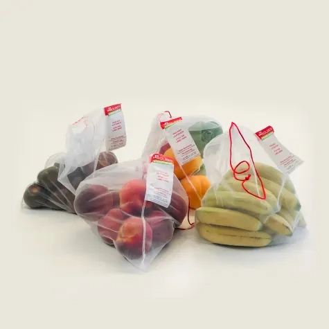 Rolser Resuable Produce Bag Set of 3 White Image 2