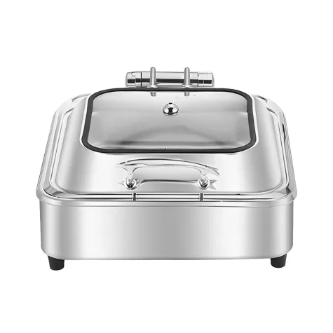 Soga Square Stainless Steel Chafing Dish with Top Lid Image 1