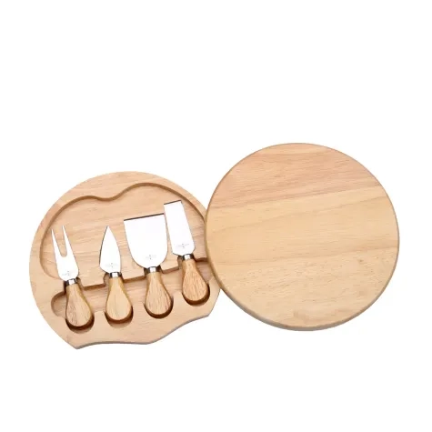 Sherwood Cheese Knife Set with Wooden Board 4pc Image 1
