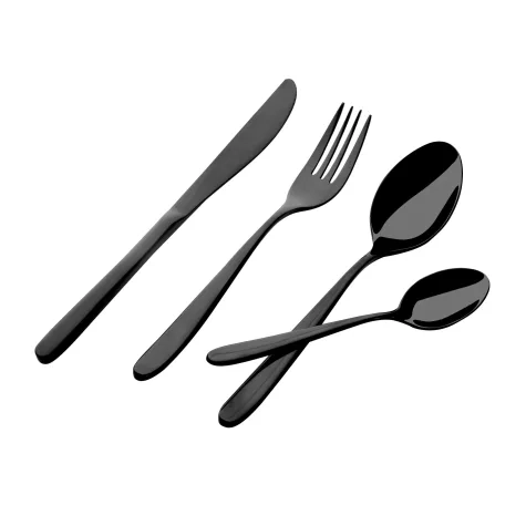 Sherwood Home Cutlery Set 24pc Black Image 1