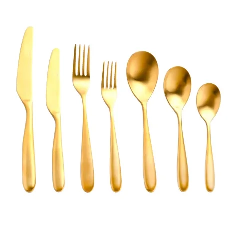 Sherwood Nouveau Cutlery Set 56pc Matte Gold Image 1