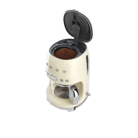 Smeg 50s Retro Style Drip Filter Coffee Machine Cream Image 10