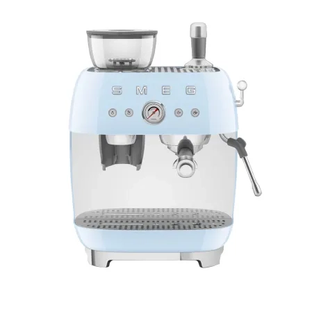 Smeg 50's Retro Style Espresso Machine with Built In Grinder Pastel Blue Image 1