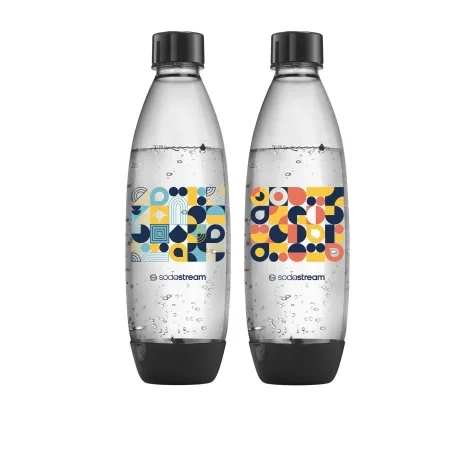 Sodastream Dishwasher Safe Geometric Twin Carbonating Bottle 1L Image 1