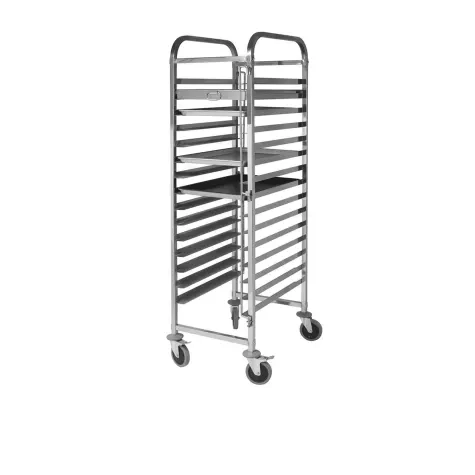 Soga Stainless Steel Gastronorm Trolley 15 Tier Suits 60x40cm Trays Image 1