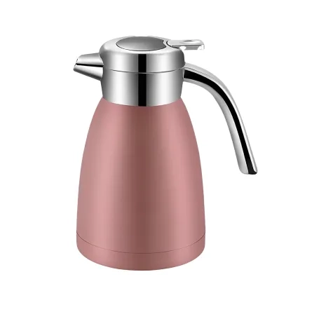 Soga Stainless Steel Insulated Kettle 1.2L Pink Image 1