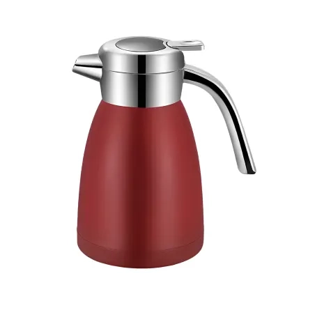 Soga Stainless Steel Insulated Kettle 1.2L Red Image 1