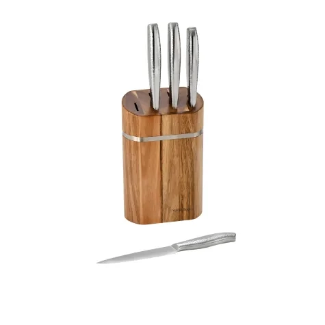 Stanley Rogers 5pc Oval Domed Knife Block Set Image 1