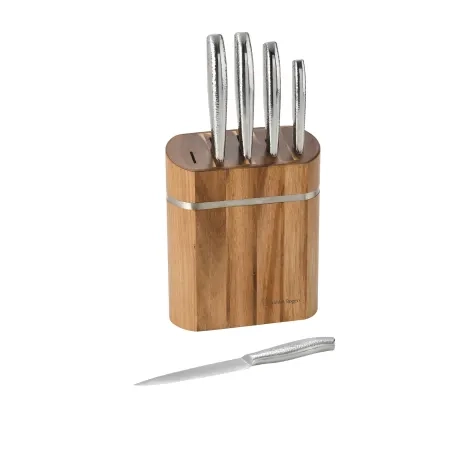 Stanley Rogers 6pc Oval Domed Knife Block Set Image 1