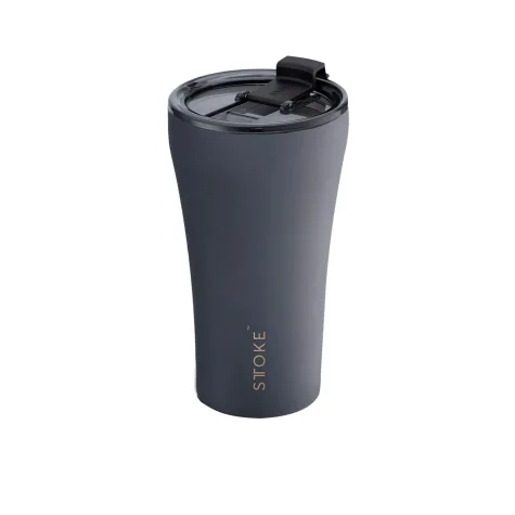 Sttoke Ceramic Reusable Coffee Cup 350ml (12oz) Slated Grey Image 1