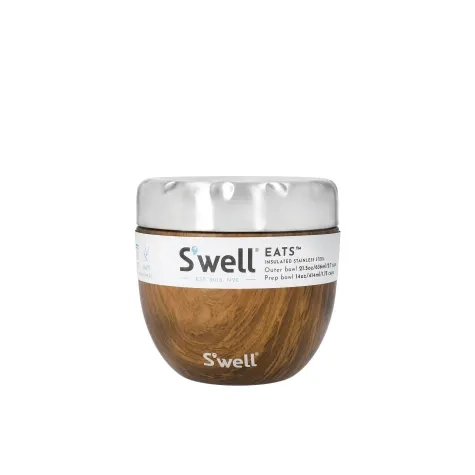 S'Well Eats Insulated Bowl 12cm Teakwood Image 1