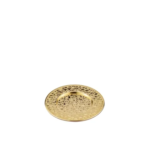 Tempa Spencer Hammered Round Coaster Set of 4 Gold Image 2