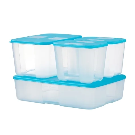 Tupperware Store See Rectangular Fridge and Freezer Container Set 4pc Image 1