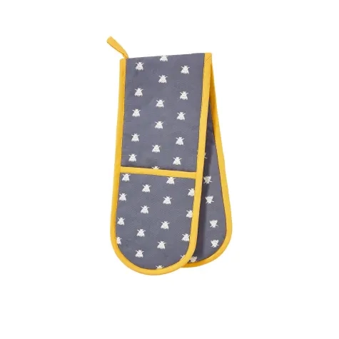 Ulster Weavers Bees Double Oven Glove Blue Image 1