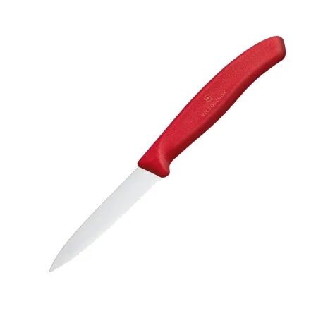 Victorinox Swiss Classic Pointed Tip Serrated Paring Knife 8cm Red Image 1