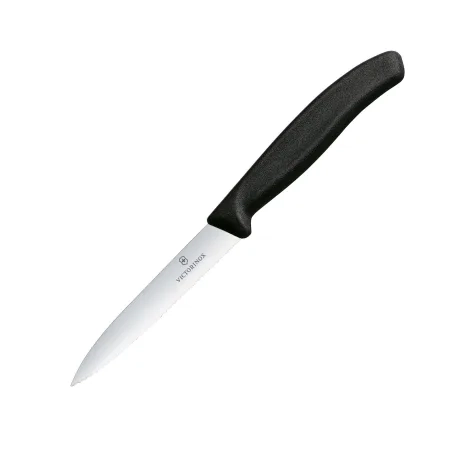 Victorinox Swiss Classic Serrated Vegetable Knife 10cm Black Image 1