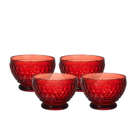Villeroy & Boch Boston Coloured Dessert Bowl Set of 4 Red Image 1