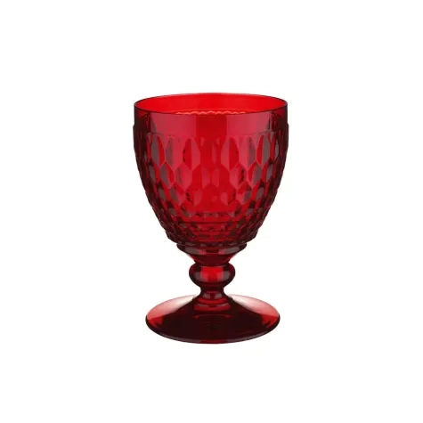 Villeroy & Boch Boston Coloured Water Goblet 350ml Set of 4 Red Image 2