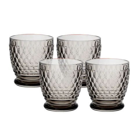 Villeroy & Boch Boston Coloured Water and Cocktail Tumbler 330ml Set of 4 Grey Image 1